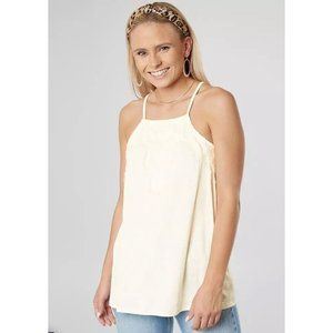 Buckle Daytrip Ribbed High Neck Tank Top L